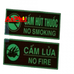 Bảng cấm lửa/ cấm hút thuốc dạ quang