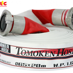 Vòi chữa cháy Tomoken Pro D65 x20m x1.6Mpa kèm khớp nối GOST