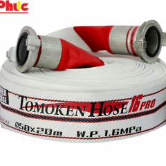 Vòi chữa cháy Tomoken Pro D50 x20m x1.6Mpa kèm khớp nối GOST